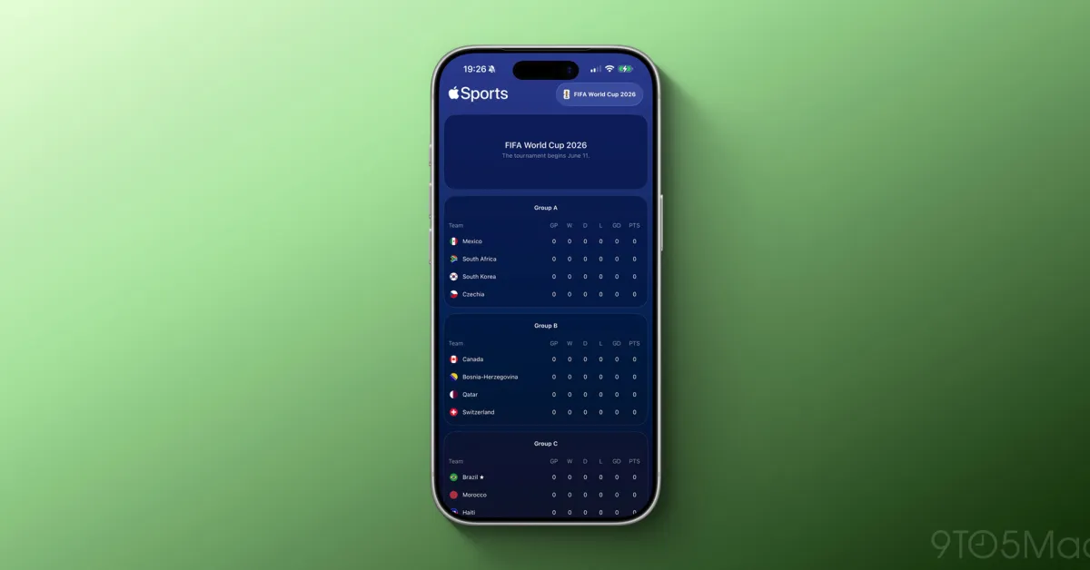 Apple Sporları 2026 FIFA Dünya Kupası Desteği Ekliyor