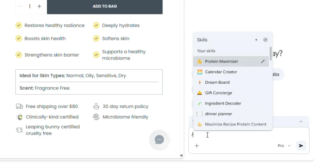 Google kündigt 'Fähigkeiten' an, um schnelle Arbeitsabläufe in Chrome zu erstellen