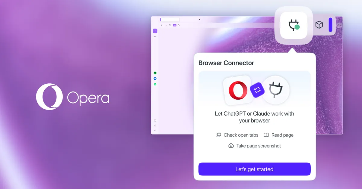 Opera étend la fonctionnalité de connecteur de navigateur à Opera One et Opera GX
