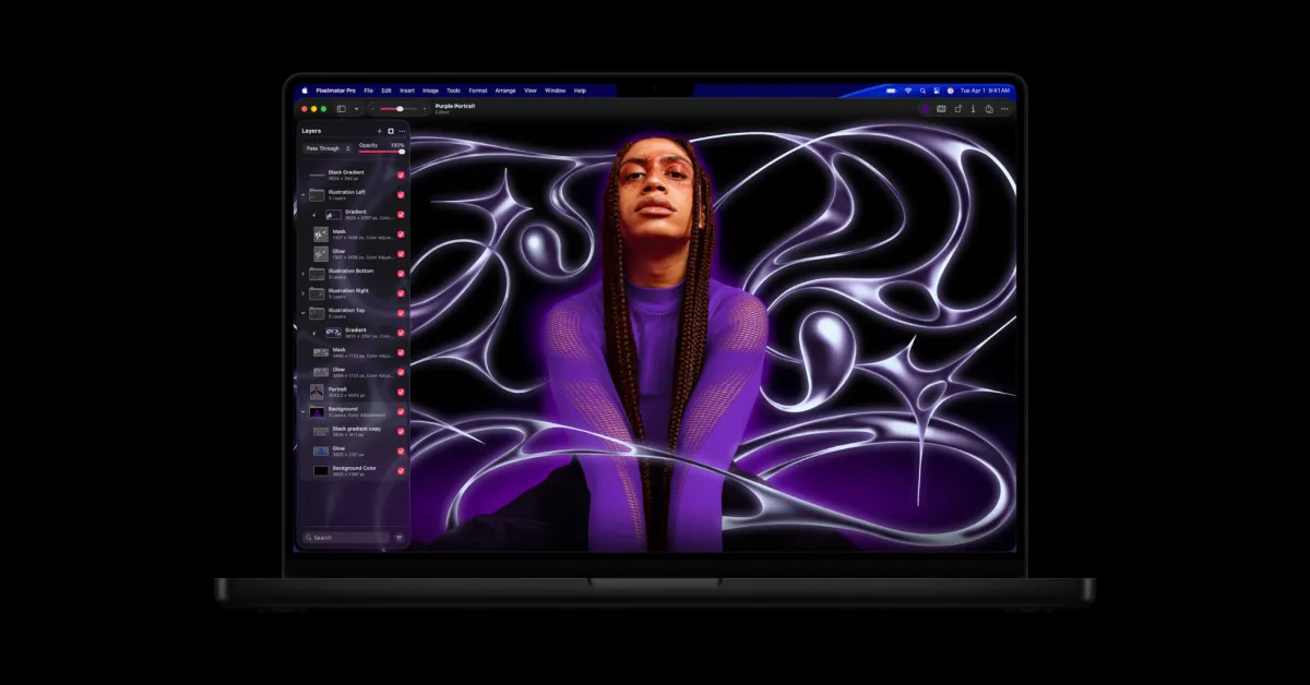 Şu An İçin, Pixelmator Pro'daki Liquid Glass Sadece Creator Studio'ya Özel