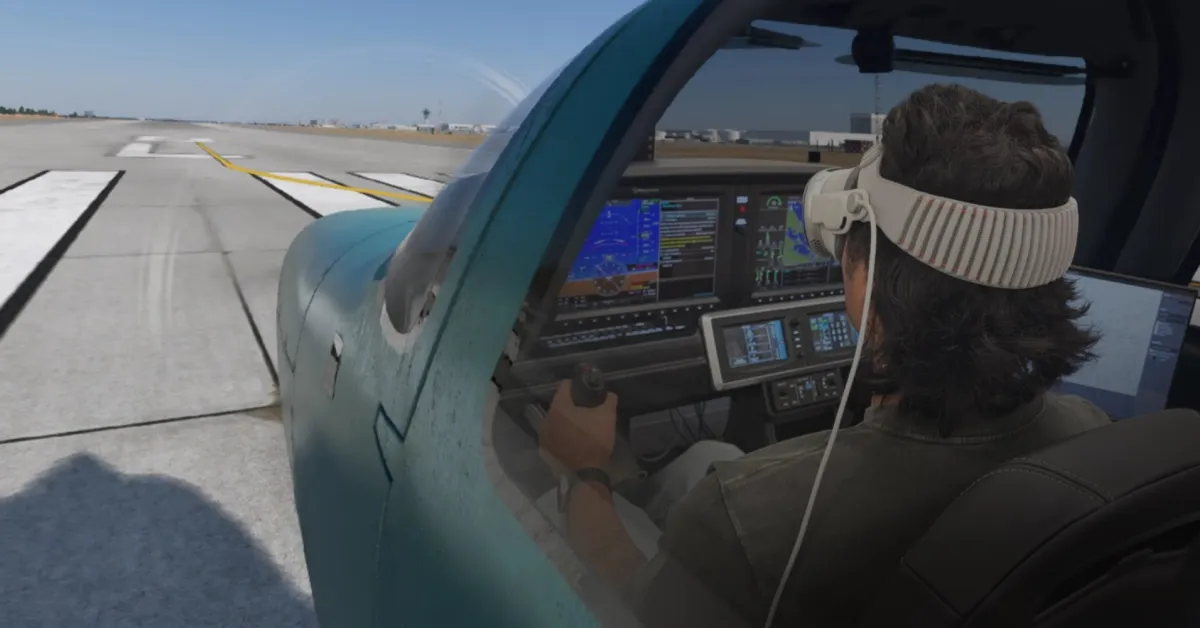 X-Plane 12'nin Vision Pro Üzerindeki İlk Görüntüleri